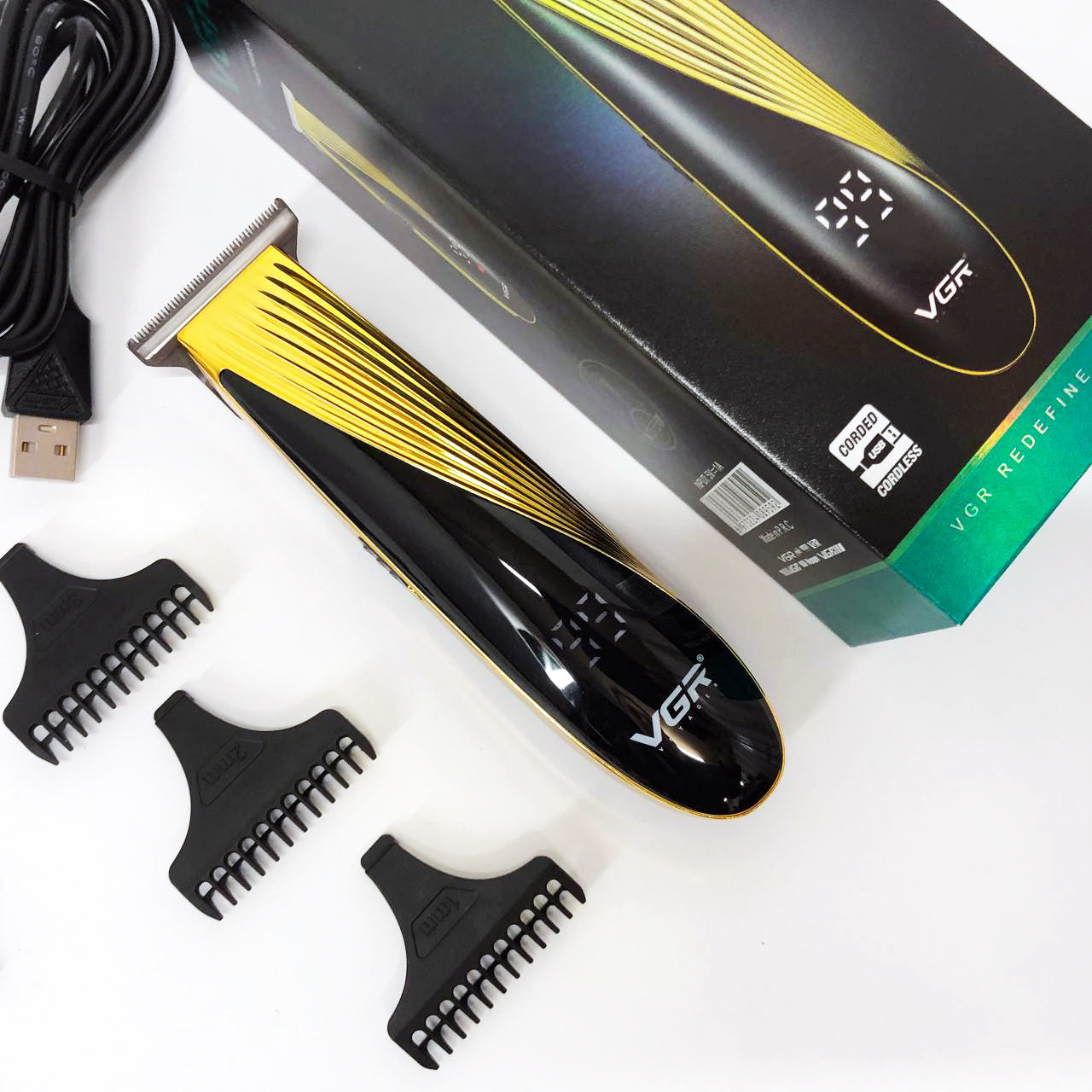 Машинка для стрижки аккумуляторная VGR V-959 триммер для волос и бороды