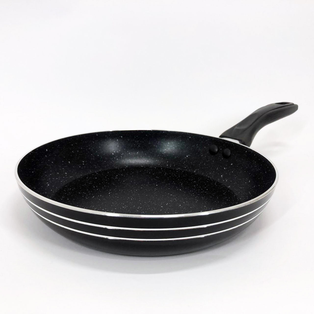 Сковорода 22 см темный мрамор UNIQUE UN-5153 | Антипригарная сковорода | Мраморная сковорода