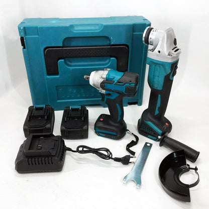 Набор 2 в 1 шуруповёрт + гайковёрт в чемодане 2 аккумулятора