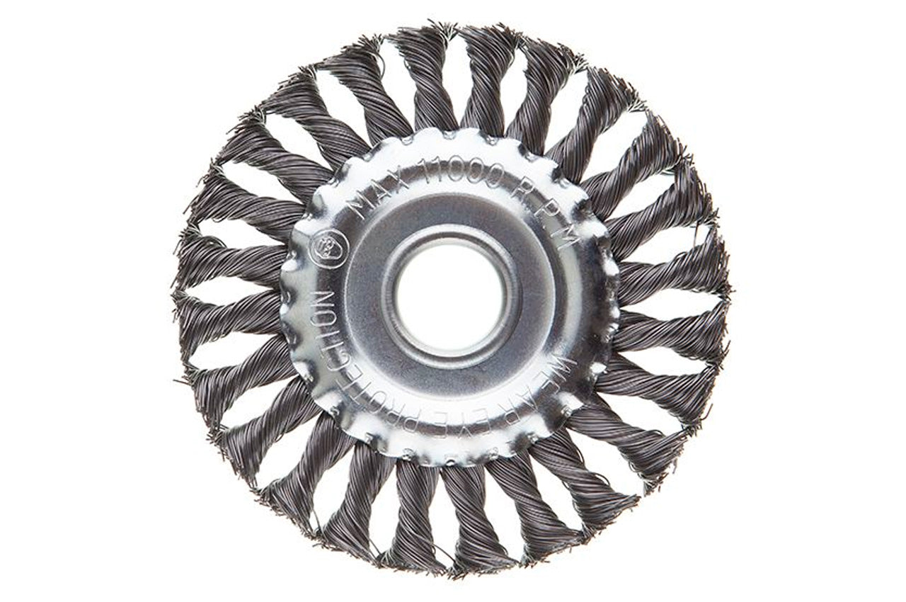 Щетка дисковая Intertool - 125 мм плетеная