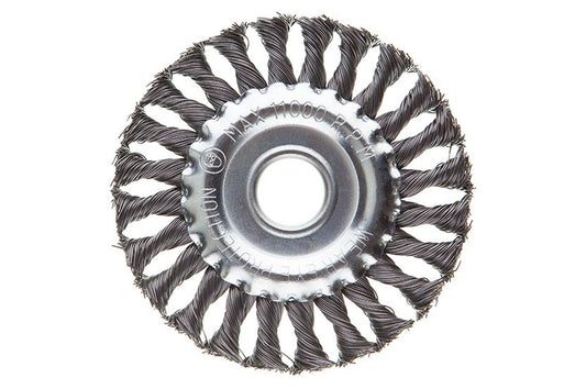 Щетка дисковая Intertool - 125 мм плетеная