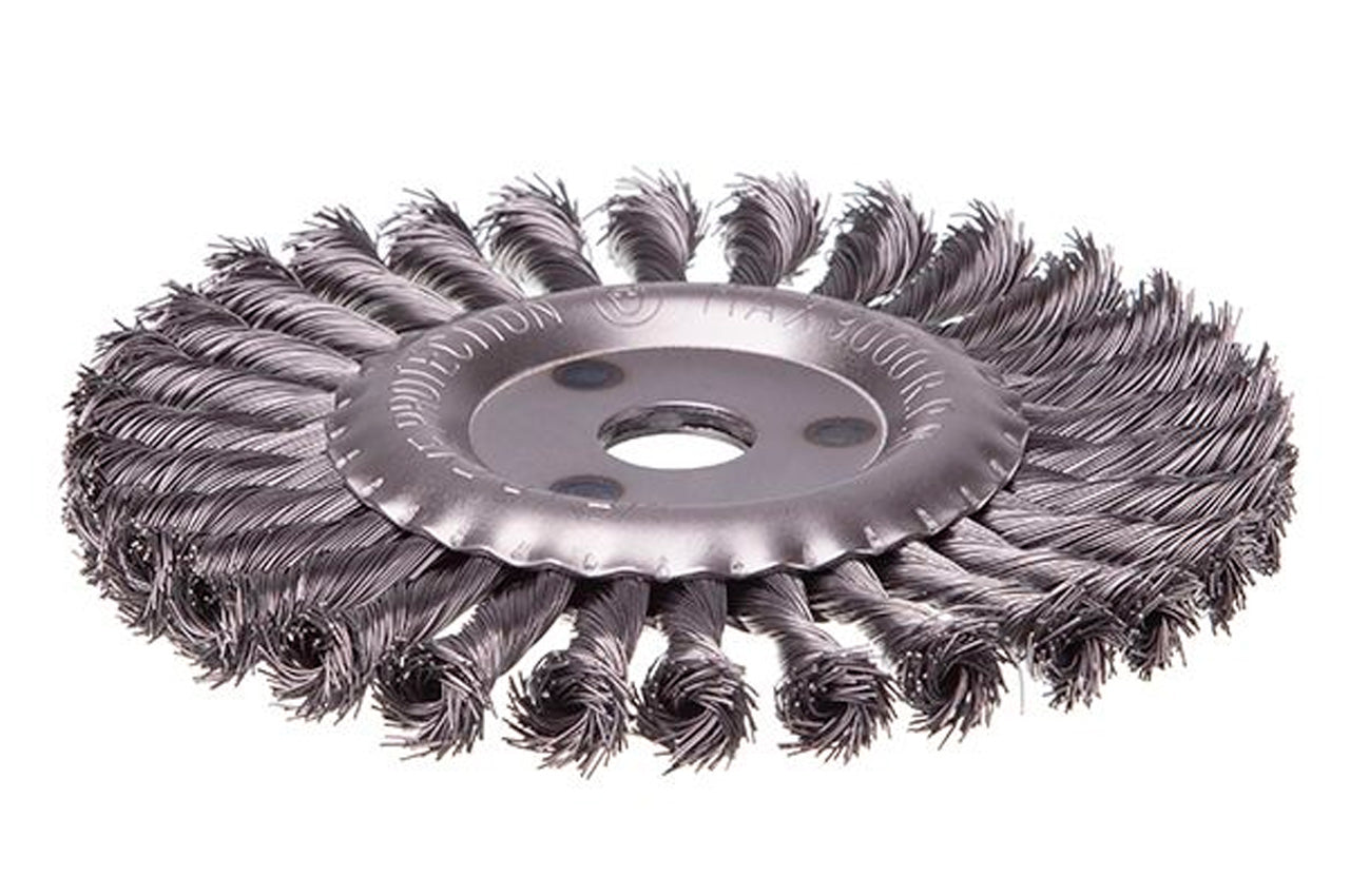 Щетка дисковая Intertool - 180 мм плетеная