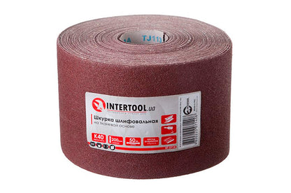Шлифовальная шкурка Intertool - 200 мм х 50 м P40