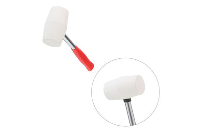 Киянка Intertool - 225 г х 40 мм белая, ручка металл