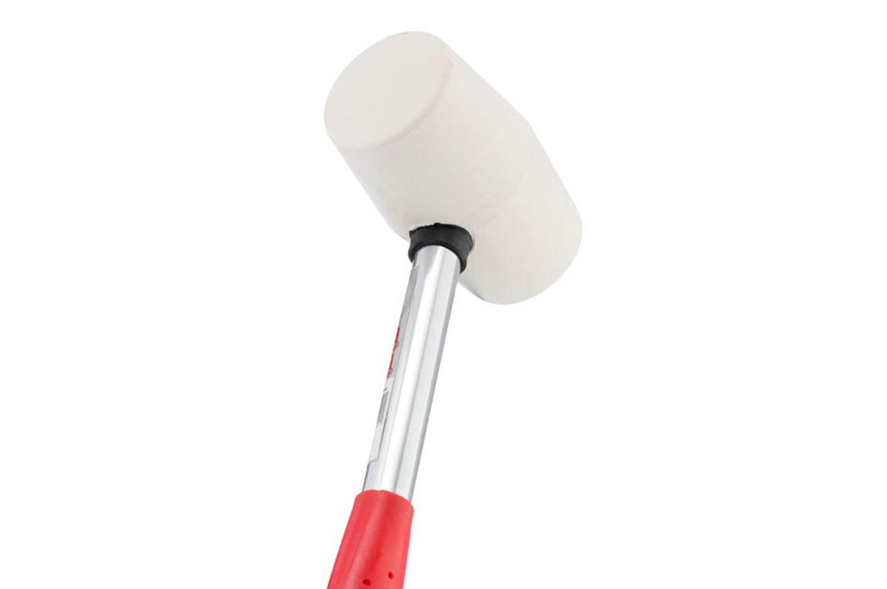 Киянка Intertool - 225 г х 40 мм белая, ручка металл