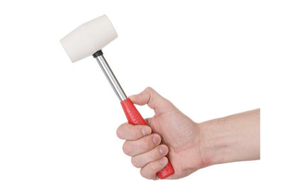 Киянка Intertool - 225 г х 40 мм белая, ручка металл