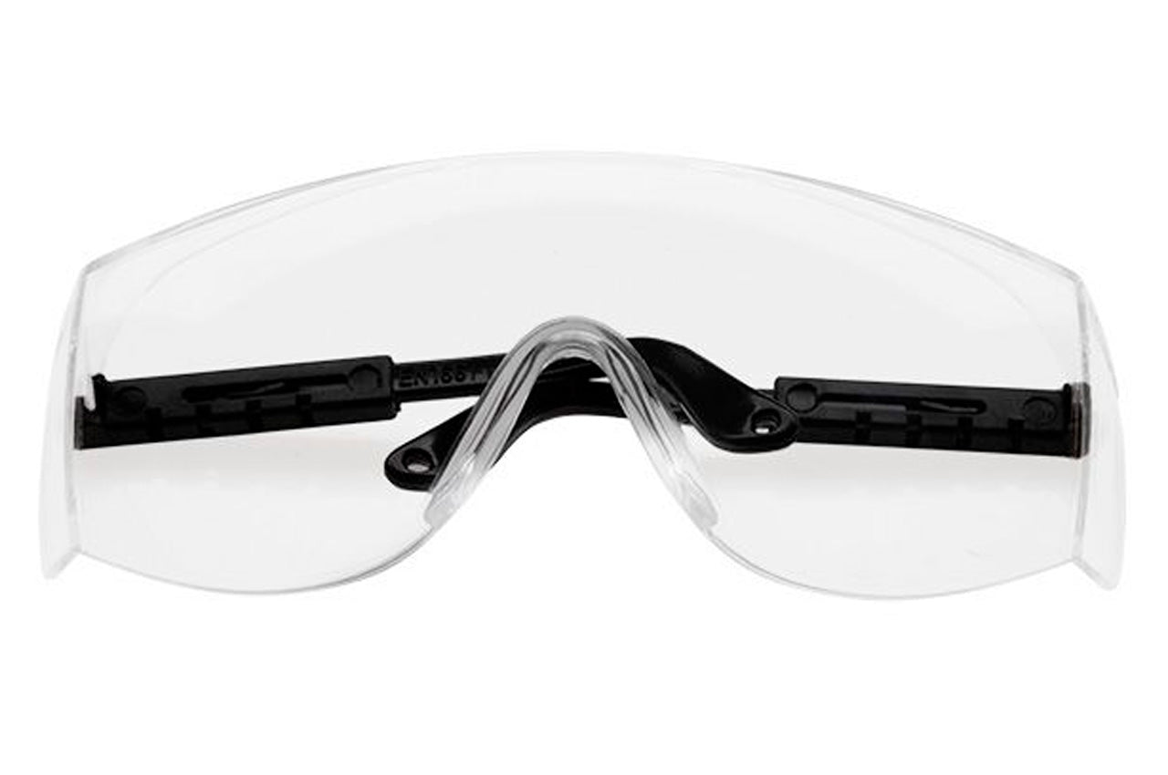 Очки защитные Intertool - регулируемые ушки поликарбонат прозрачные