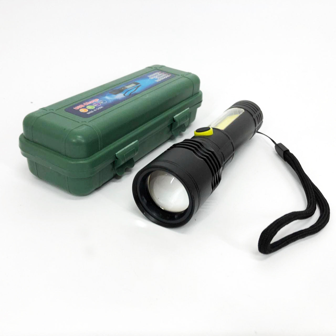 Фонарик BN-537-TG+COB (White+red), Тактичный фонарь ручной, Топ-фонарик, Фонарик полис