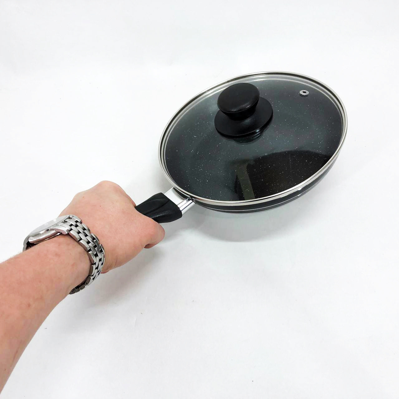 Сковорода с крышкой и антипригарным покрытием UNIQUE UN-5162 20 см, Сковорода фирменная для приготовления