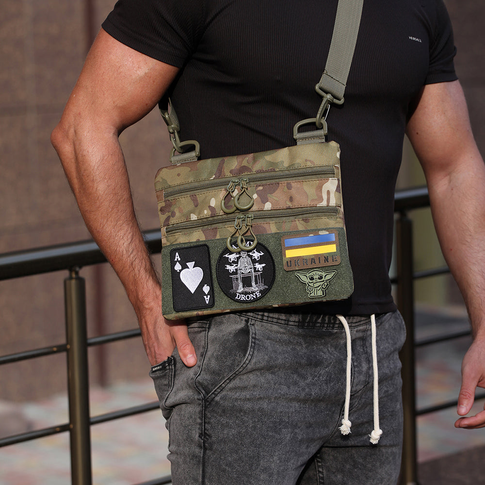 Мужская тактическая сумка барсетка, Рюкзак мужской военный тактический, Нагрудная сумка кобура