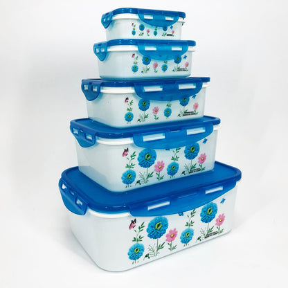 Набор контейнеров UNIQUE UN-1514 5шт. Цвет: голубой