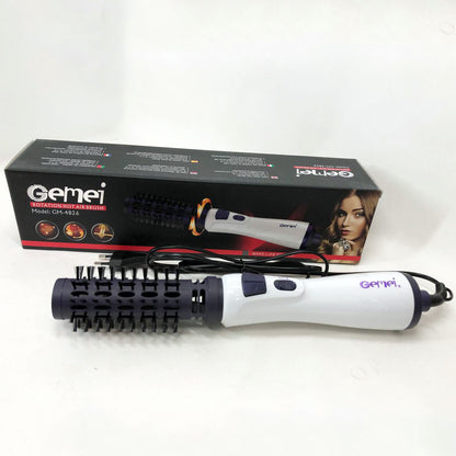 Фен-щетка для волос вращающийся фен Gemei GM-4826, фен с насадкой брашинг, вращающаяся щетка для волос
