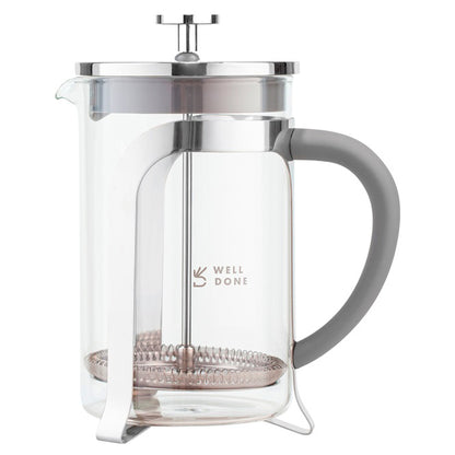 Френч-пресс Well Done WD-8016B с ручкой soft-touch 600 мл, Френч пресс стеклянный на кухню