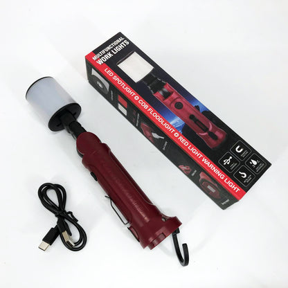 Фонарь аккумуляторный WORKLIGHT-072-XPE 10W 350Lm с крюком и магнитом, Многофункциональный led фонарь