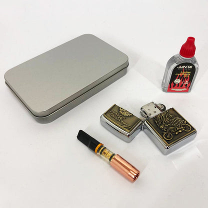 Зажигалка бензиновая в подарочной коробке N5, ветрозащитная зажигалка, зажигалка бензин