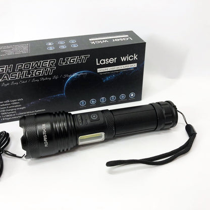 Фонарик PLD-P815 White Laser LED PM10-TG+COB, Фонарик тактический аккумуляторный ручной