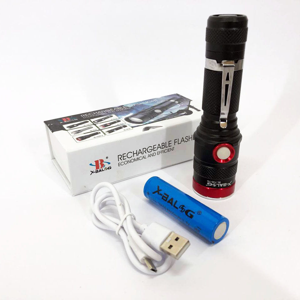 Фонарик тактический ручной Bailong BL-736-T6, фонарик светодиодный ручной аккумуляторный портативный