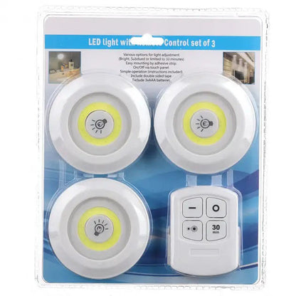 Набор из трёх LED Ламп BAILONG BL-1012 с Пультом и Таймером Отключения Два Режима Яркости