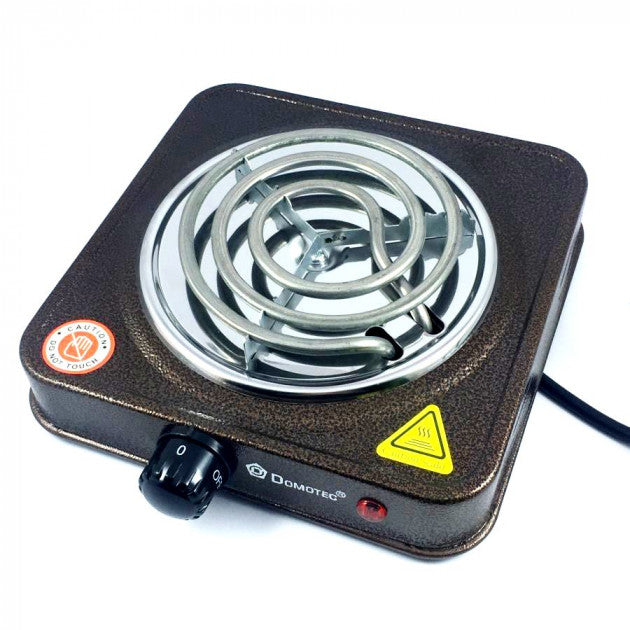 Электроплита спиральная плита настольная Domotec MS-5801 1000 Вт, Переносная компактная электроплита