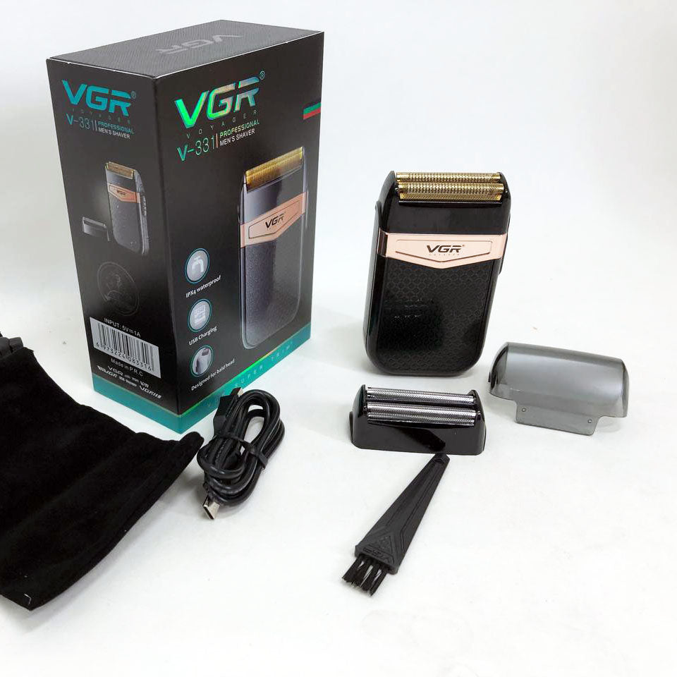 Электробритва VGR V-331, шейвер бритва триммер для стрижки усов и бороды профессиональная мужская бритва