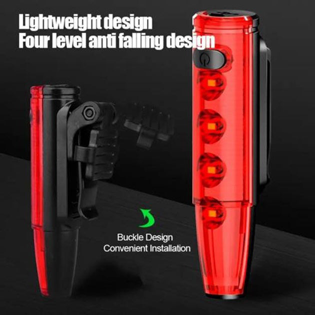 Велофонарь LEADBIKE LD77-LS-4 LED с лазерной разметкой, Фонарь аккумуляторный светодиодный велосипедный