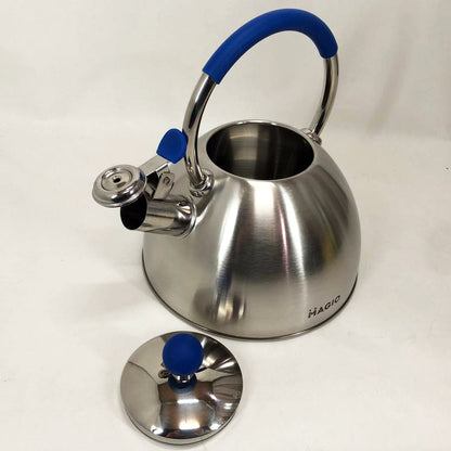 Чайник со свистком Magio MG-1190 2.5 л, хороший чайник со свистком, металический чайник из нержавейки