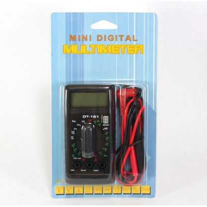 Компактный Мультиметр DT-181 тестер цифровой, щупы в комплекте, мультиметр с защитой, электронный мультиметр