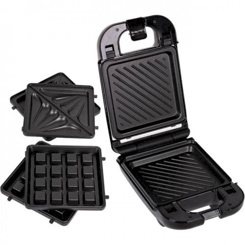 Мультимейкер (бутербродница-вафельница-гриль) Magio MG-363, Бутербродница 4в1, Сендвичница, Мультимейкер