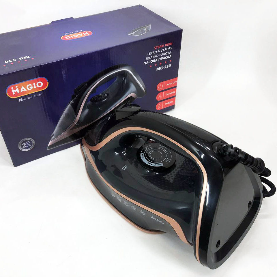 Утюг MAGIO MG-530, паровой утюг отпариватель, паровой утюг отпариватель, паровой утюг для одежды