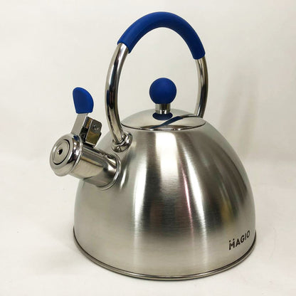 Чайник со свистком Magio MG-1190 2.5 л, хороший чайник со свистком, металический чайник из нержавейки