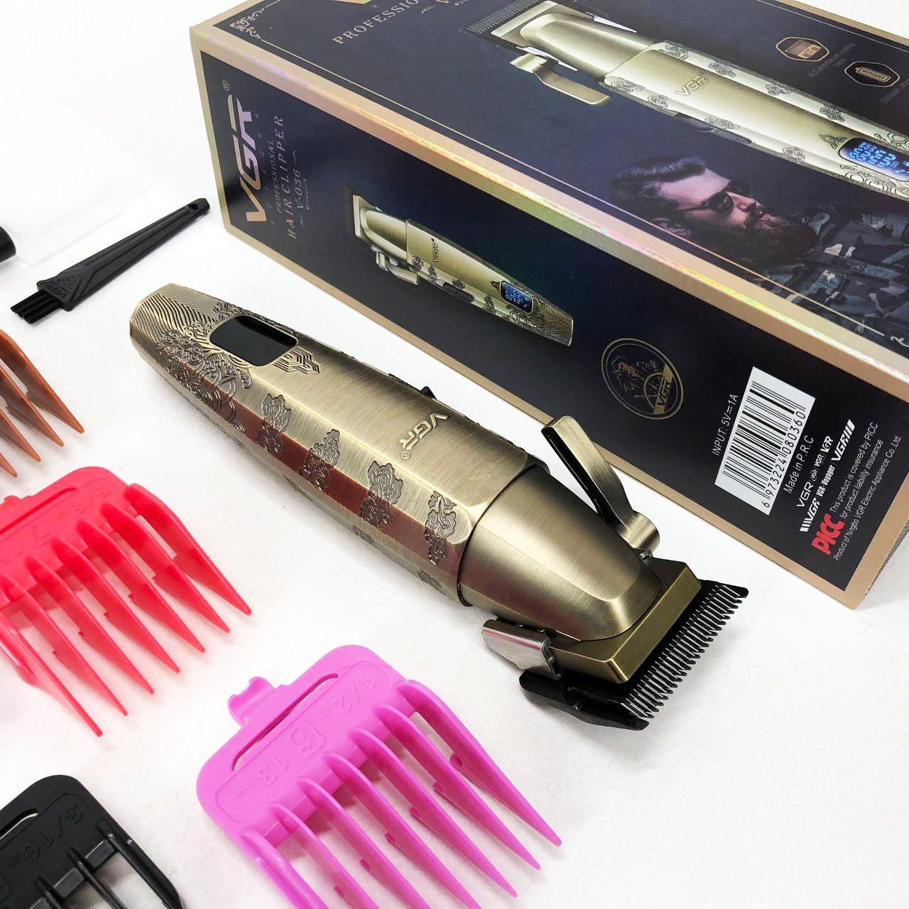 Аккумуляторная машинка для стрижки VGR V-036