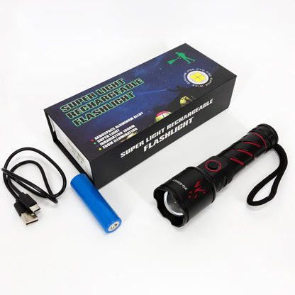 Фонарь ручной аккумуляторный XQ-S59-GT, Фонарь ручной мощный, Карманный фонарь с usb зарядкой