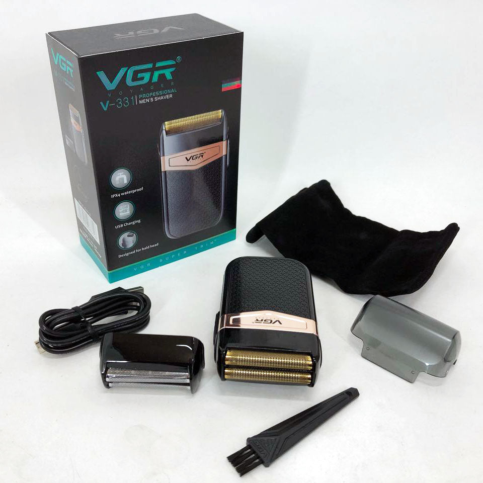 Электробритва VGR V-331, шейвер бритва триммер для стрижки усов и бороды профессиональная мужская бритва