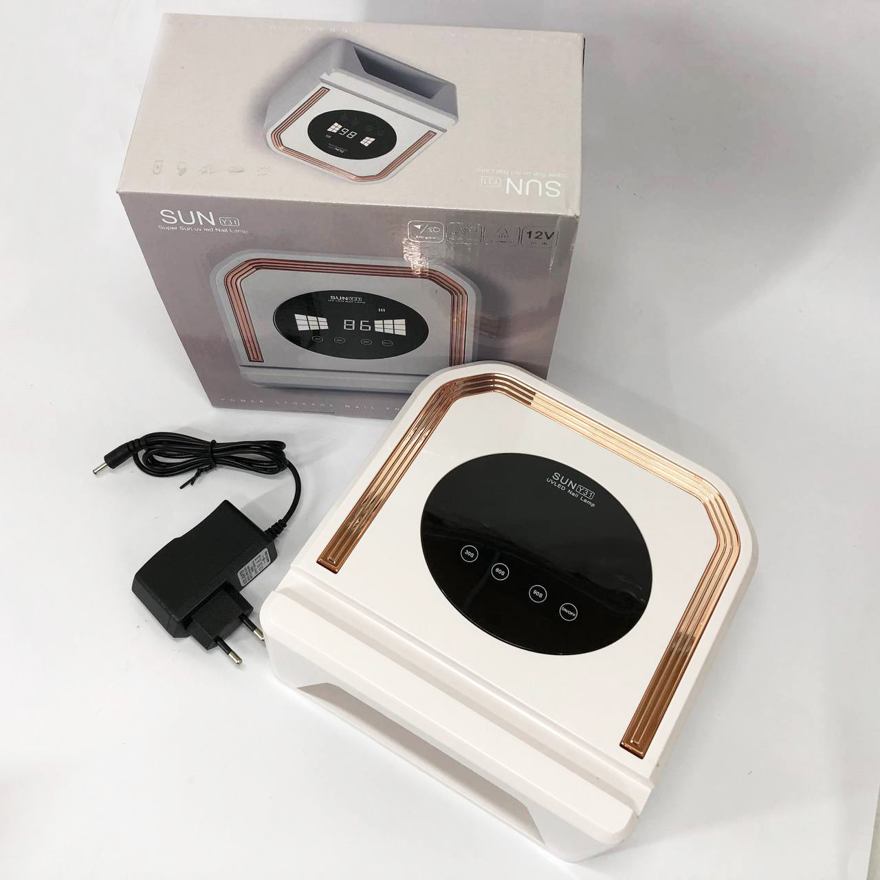 Лампа для ногтей UV LAMP SUN Y31 Сушилка для гель лака на аккумуляторе, Лампа для сушки гель-лака дома