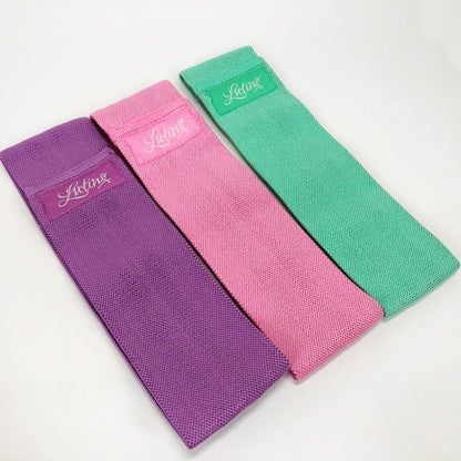 Резинки для фитнеса и спорта WOW LT-003 Набор тканевая лента эспандер 3 шт, Жгут эспандер для занятия