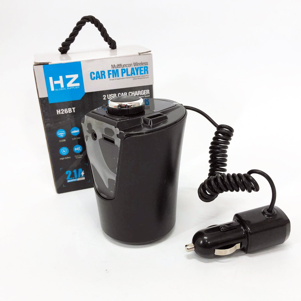 Автомобильный FM-трансмиттер модулятор HZ FM MOD H26+BT BX6 питание от прикуривателя c Bluetooth