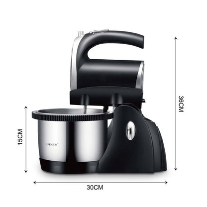 Миксер кухонный ручной RAF R.6662 с подставкой и вращающейся чашей на 3 л 5 скоростей 1000 Вт