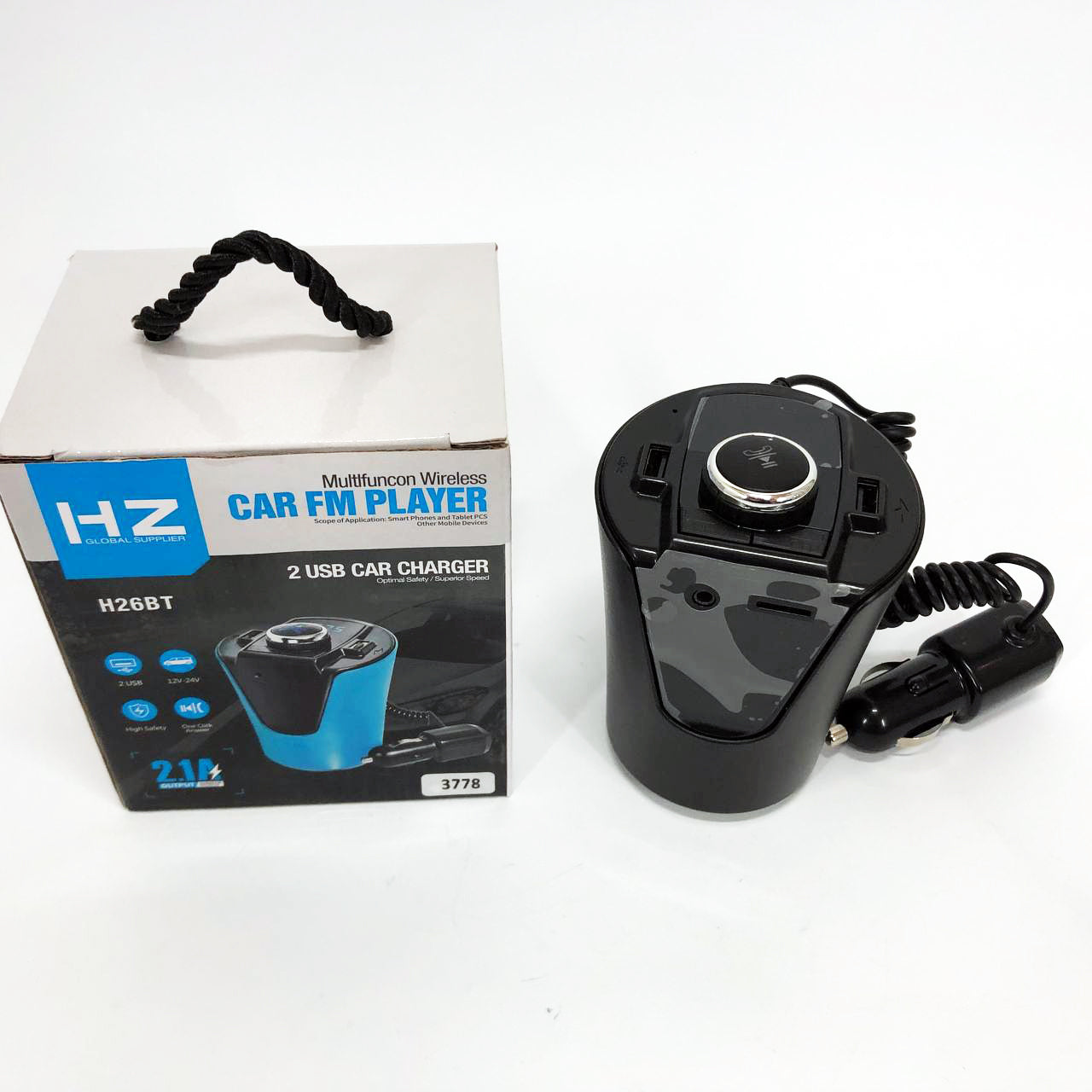 Автомобильный FM-трансмиттер модулятор HZ FM MOD H26+BT BX6 питание от прикуривателя c Bluetooth