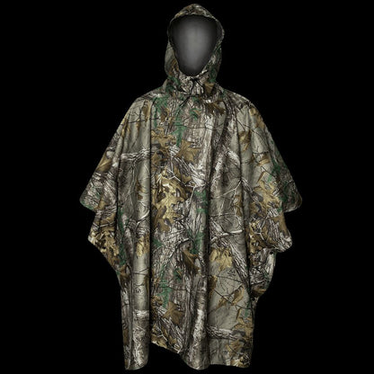 Качественный тактический дождевик - пончо. Военный плащ – накидка от дождя