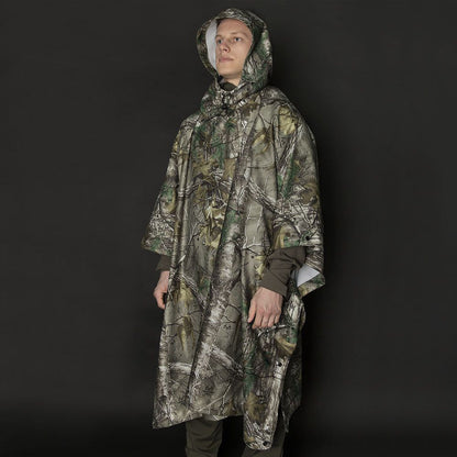 Качественный тактический дождевик - пончо. Военный плащ – накидка от дождя