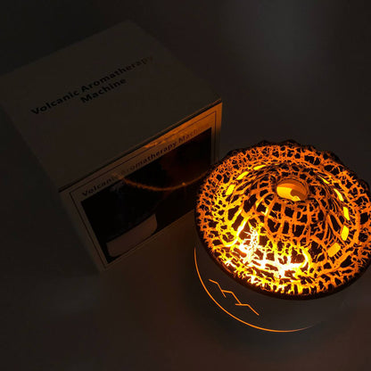 Увлажнитель воздуха Вулкан с эффектом пламени и подсветкой увлажнитель-ночник Аромадиффузор с подсветкой