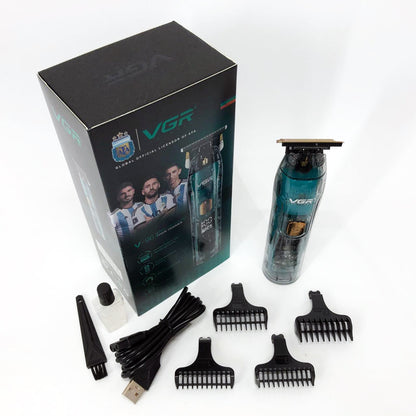 Беспроводная мужская электрическая машинка для стрижки VGR V-961, Триммер аккумуляторный для волос и бороды