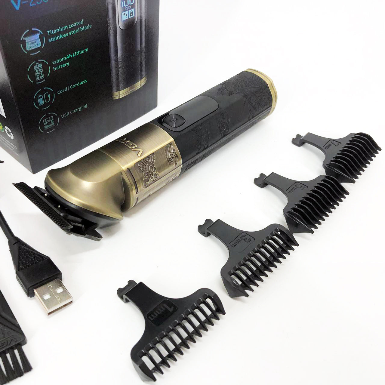 Триммер VGR V-296, Многофункциональная машинка для стрижки бороды, Профессиональный триммер для бритья