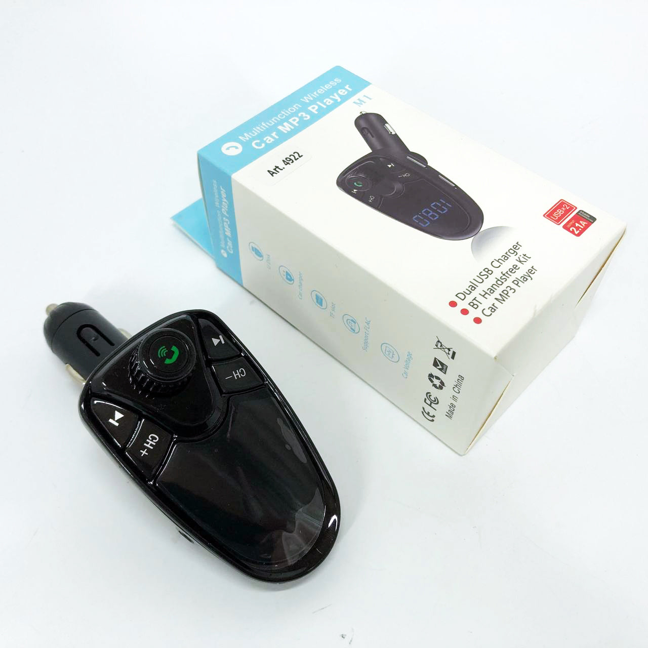 Трансмиттер M1, Трансмиттер для музыки в машину передатчик для музыки в машину, Качественный фм модулятор