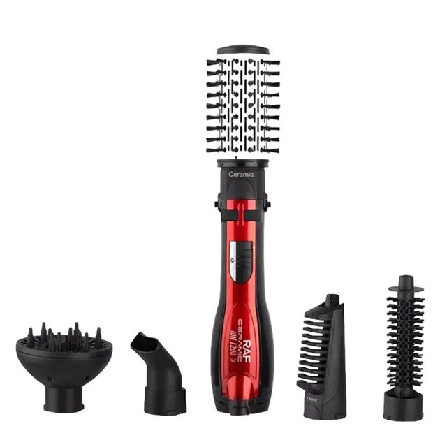 Фен стайлер RAF R.416 5в1 щетка расческа для сушки укладки волос 1200 Вт