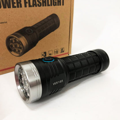 Фонарик компактный PLD W5185-8XHP360, Высококачественный фонарик, Долговечный светодиодный фонарь