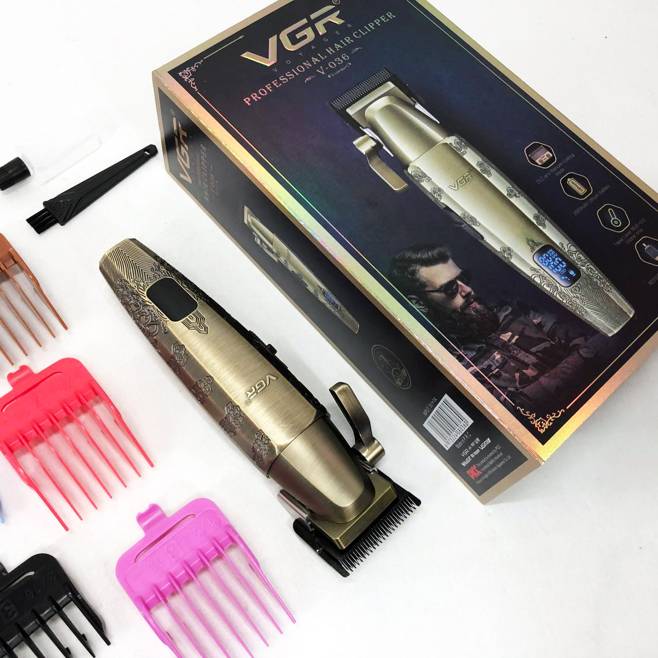 Аккумуляторная машинка для стрижки VGR V-036