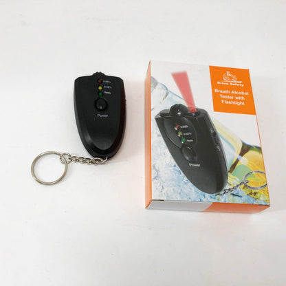 Электронный портативный алкотестер с подсветкой 2 x ААА, Компактный портативный алкотестер