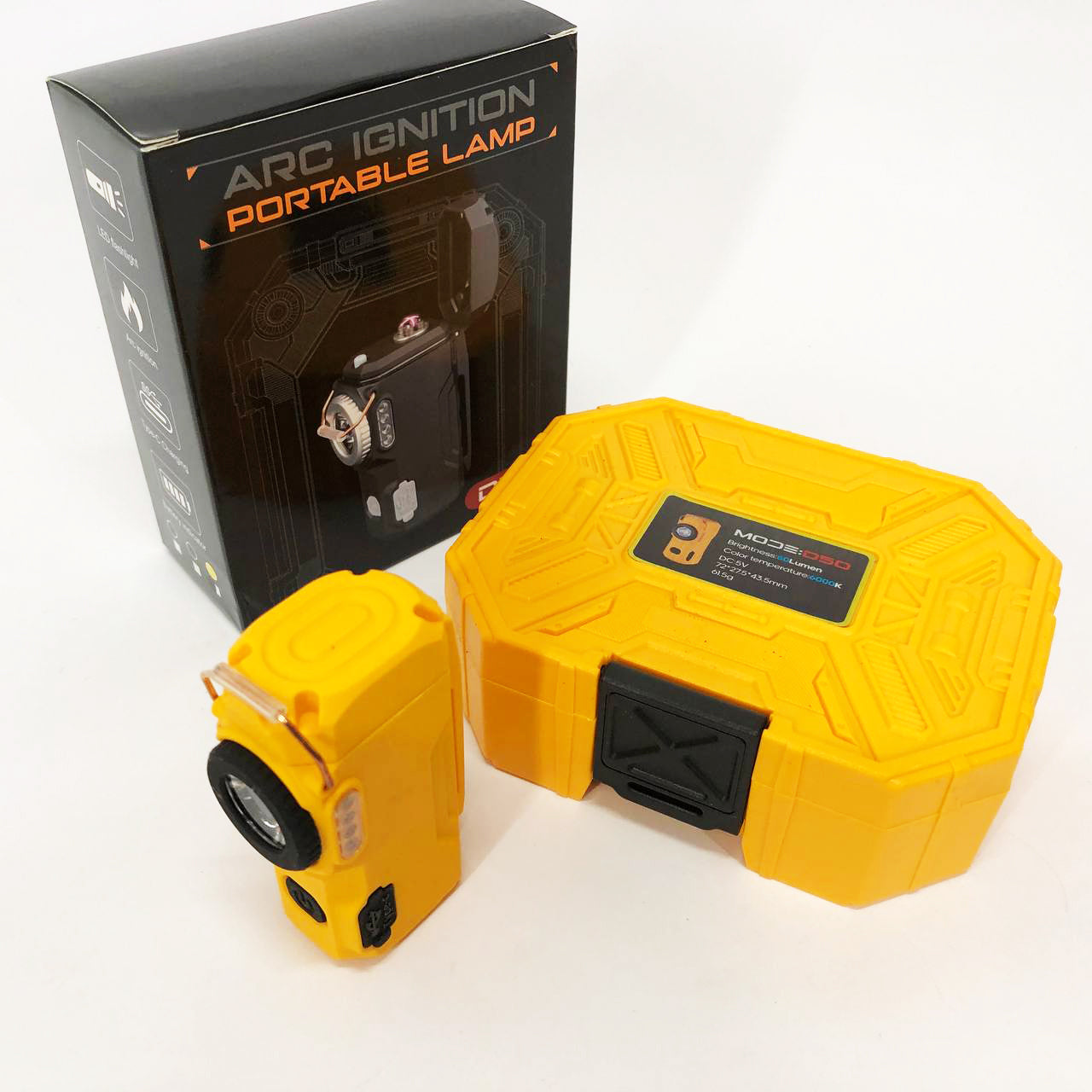 Багатофункціональний армійський ліхтар D50-SMD індикація заряду, запальничка.