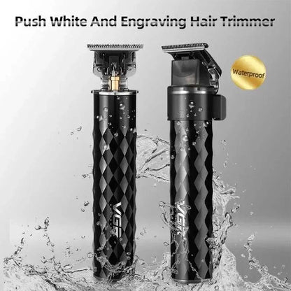 Машинка для стрижки с триммером VGR V-170 для волос, усов и бороды, беспроводная со сменными насадками